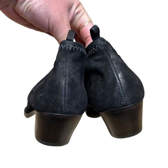 NWOT Schutz Jacqueline Black Suede Pull On Bootie - 7.5 - Picture 6 of 9